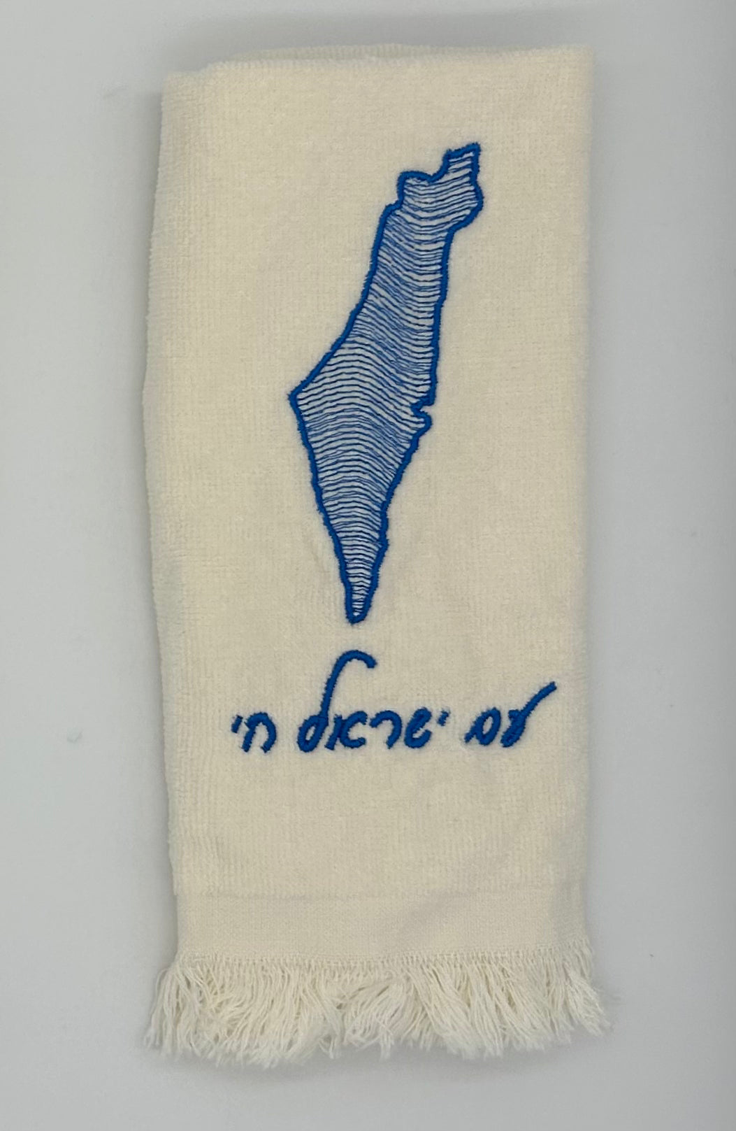 Hand Towels - Wave Filled Israeli Map