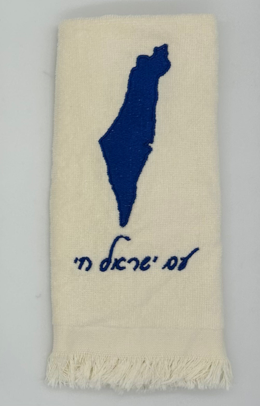 Hand Towels - Solid Colored Israeli Map