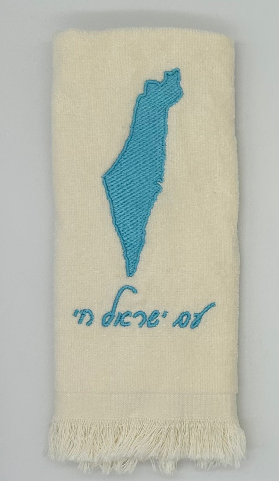 Hand Towels - Solid Colored Israeli Map